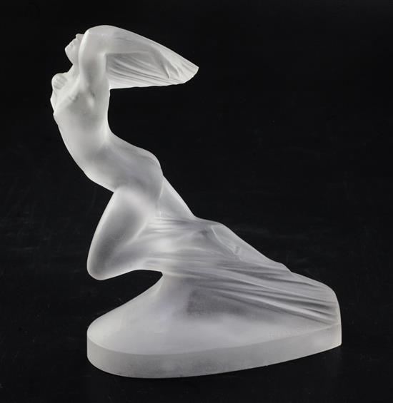 Côte dAzur. A glass statuette by René Lalique, introduced on 12/10/1929, Height 16.5cm.